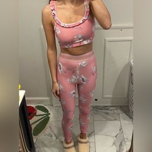 Love shack fancy athletic set in pink clouds